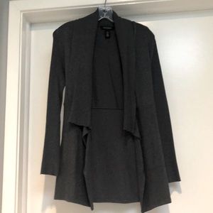 White House Black Market charcoal cardigan